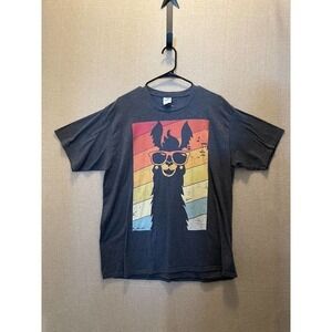 Port & Co. Shirt Men's XL Gray Llama